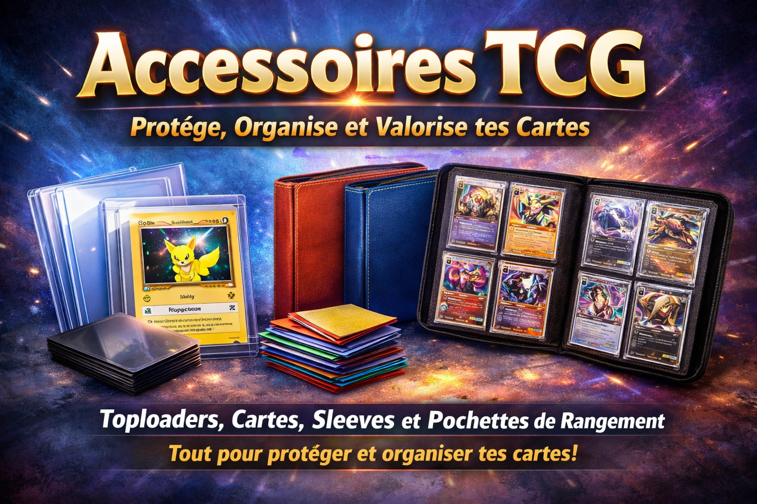 Accessoires TCG – Protège, Organise et Valorise tes Cartes