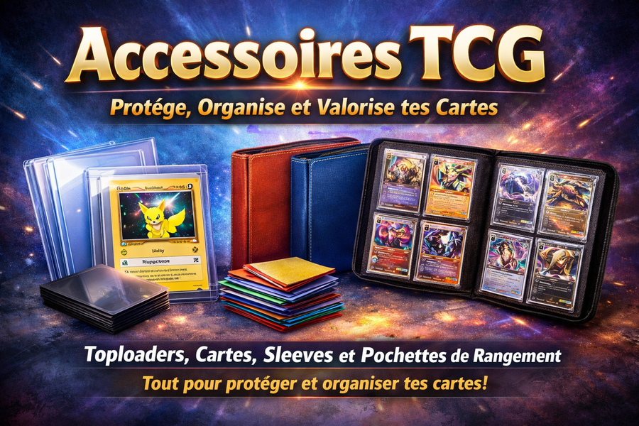 Accessoires One Piece TCG – Toploaders, protections acryliques et accessoires de collection