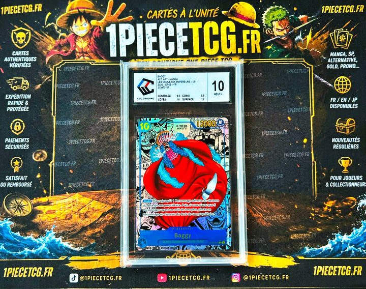 Baggy OP09-051 V.4 Manga – Carte Gradée CCC 10 – OP09 One Piece Card Game