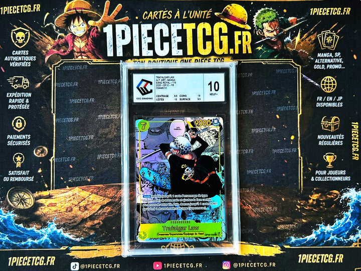 Trafalgar Law OP10-119 V.3 Manga – Carte Gradée CCC 10 – One Piece Card Game