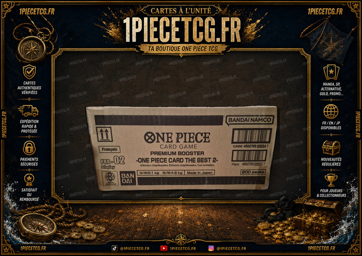 Case de 10 Displays PRB-02 The Best Vol.2 One Piece TCG FR